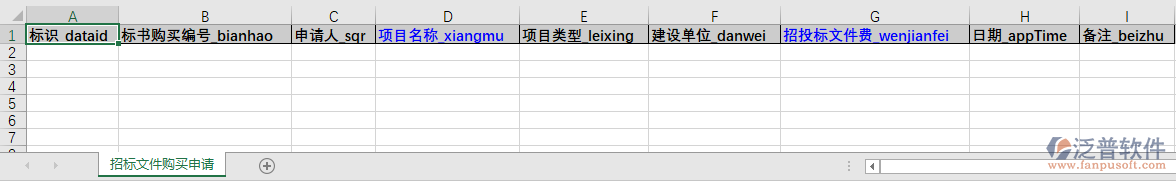 工程施工類招標(biāo)文件購買導(dǎo)入模板
