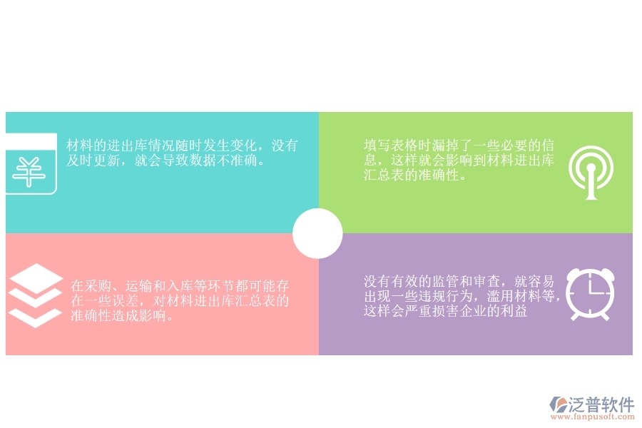 在設(shè)備安裝工程企業(yè)管理中材料進(jìn)出庫匯總表方面存在的問題