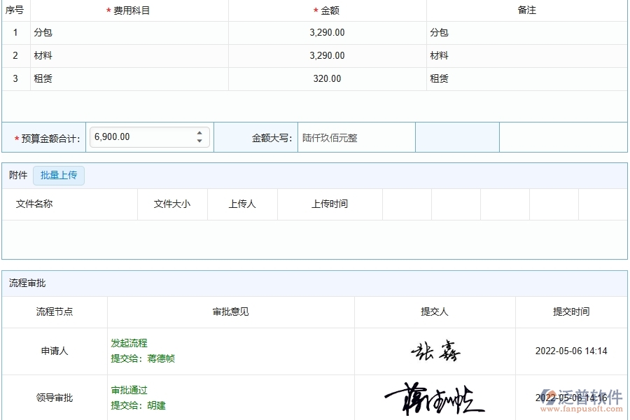 泛普軟件-幕墻工程管理系統(tǒng)中直接成本預(yù)算列表填寫的注意事項(xiàng)