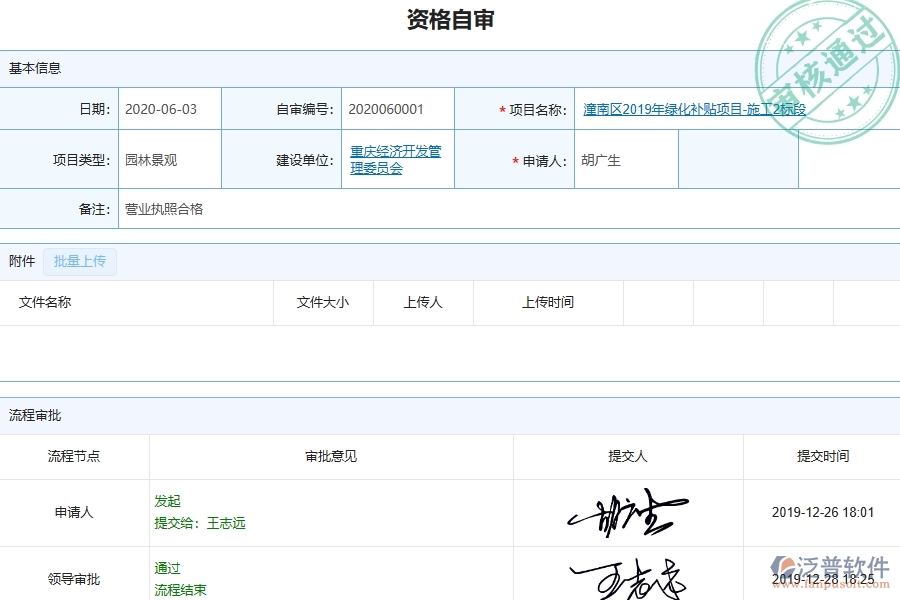 三、泛普軟件-園林工程企業(yè)資格自審的技術(shù)優(yōu)勢