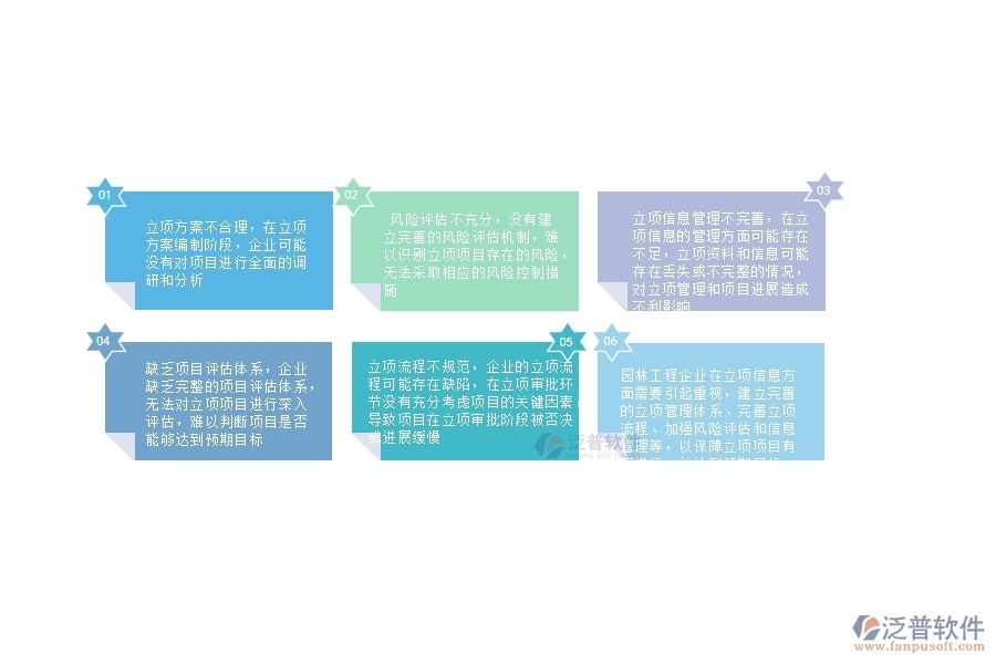 一、在園林工程企業(yè)管理中立項(xiàng)信息方面存在的問題