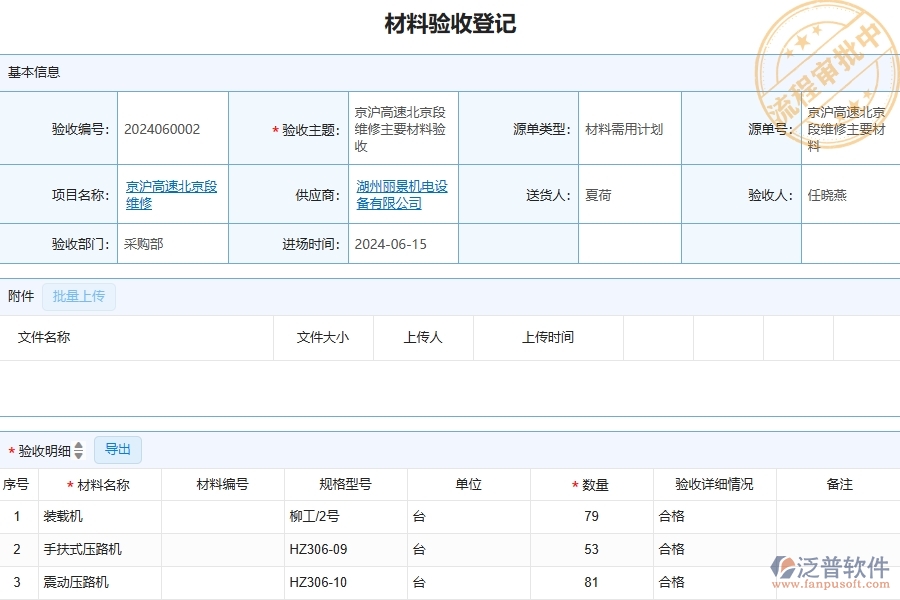 　四、泛普軟件-公路工程企業(yè)材料驗收明細查詢的框架設(shè)計思路