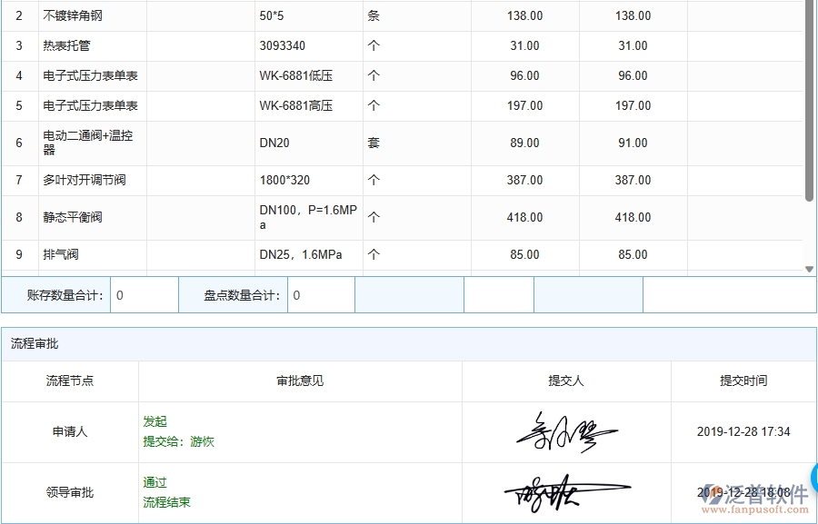 三、泛普軟件-機電工程管理系統(tǒng)在材料盤點中的應(yīng)用場景