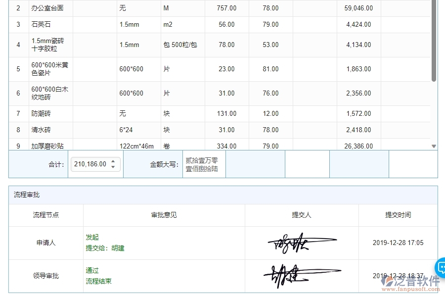 　四、泛普軟件-幕墻工程管理系統(tǒng)中庫存期初管理的應(yīng)用場景