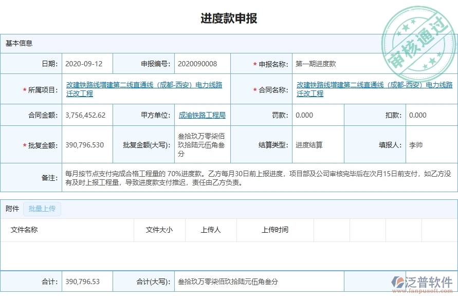 三、泛普軟件-弱電工程系統(tǒng)對企業(yè)進(jìn)度款申報列表管理的價值