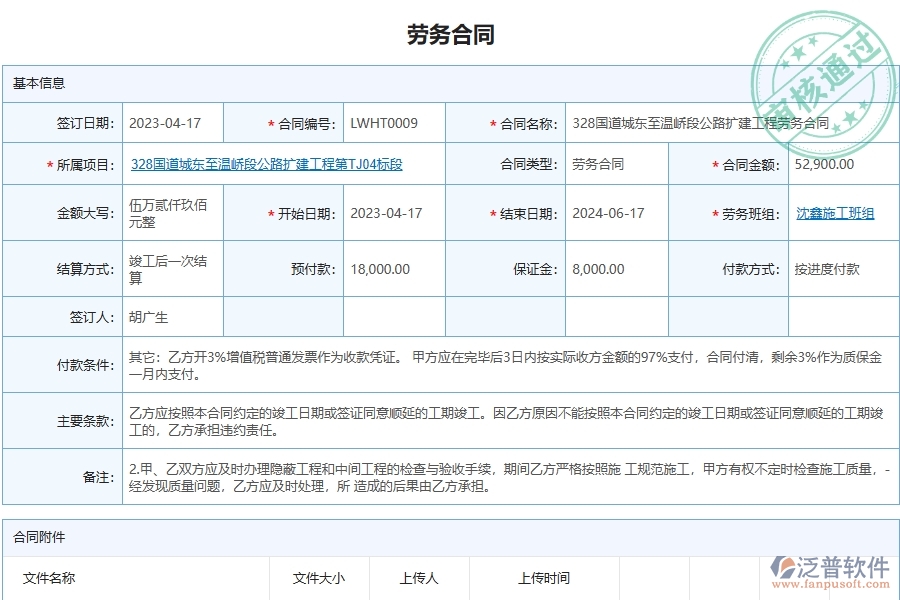 泛普軟件-路橋工程管理系統(tǒng)在勞務(wù)管理中的應(yīng)用場(chǎng)景