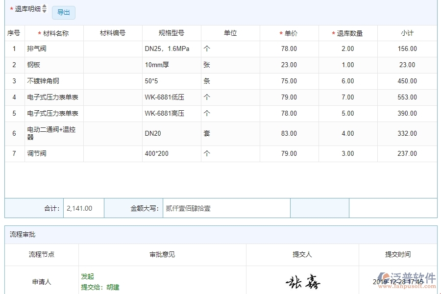 四、使用泛普軟件-幕墻工程材料退庫(kù)管理系統(tǒng)的核心優(yōu)勢(shì)