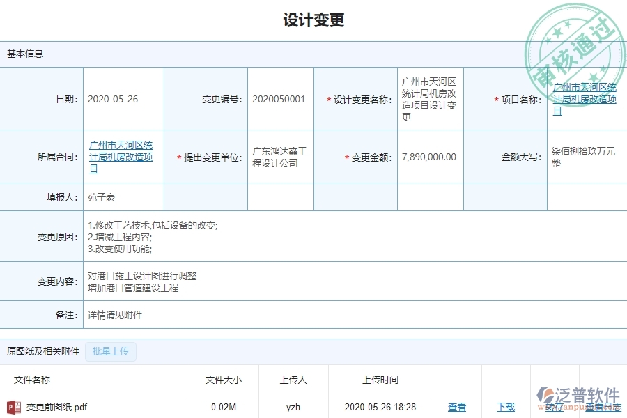 泛普軟件-市政工程企業(yè)管理系統(tǒng)如何有效提高施工過程管理中的設計變更