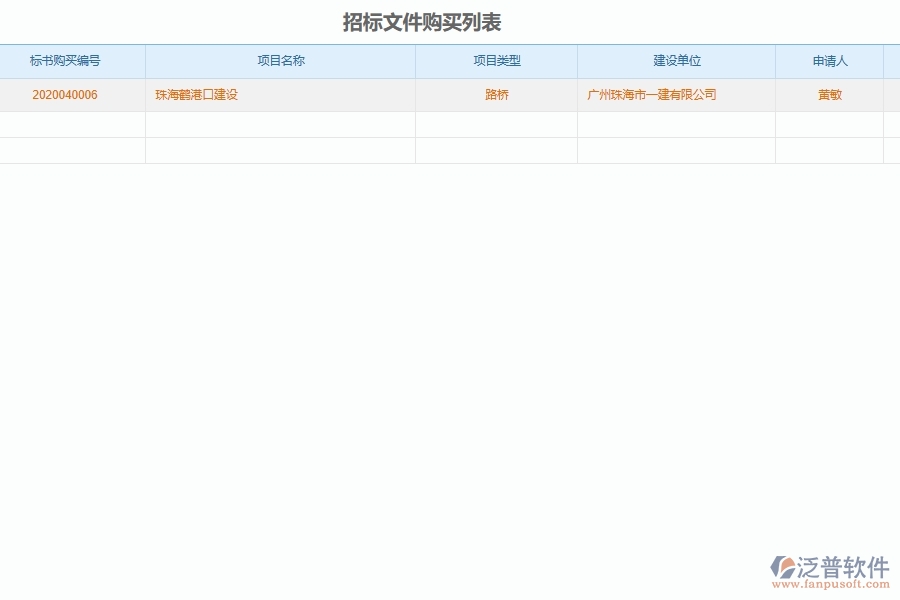 泛普軟件-路橋工程企業(yè)管理系統(tǒng)如何有效提高投標管理中的招標文件購買