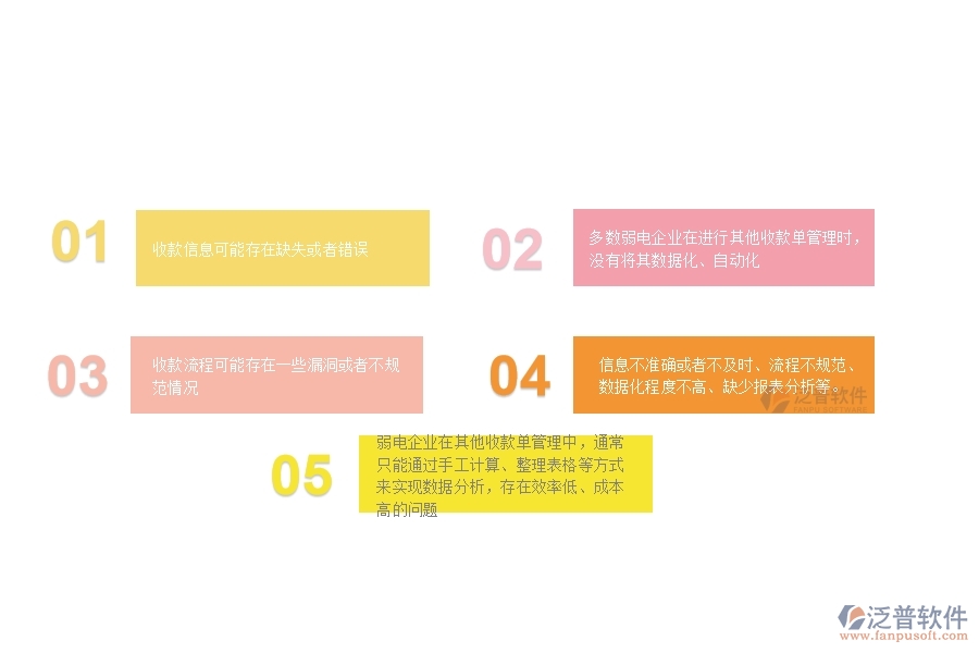 一、多數(shù)弱電企業(yè)在其他收款單列表管理中存在的問題