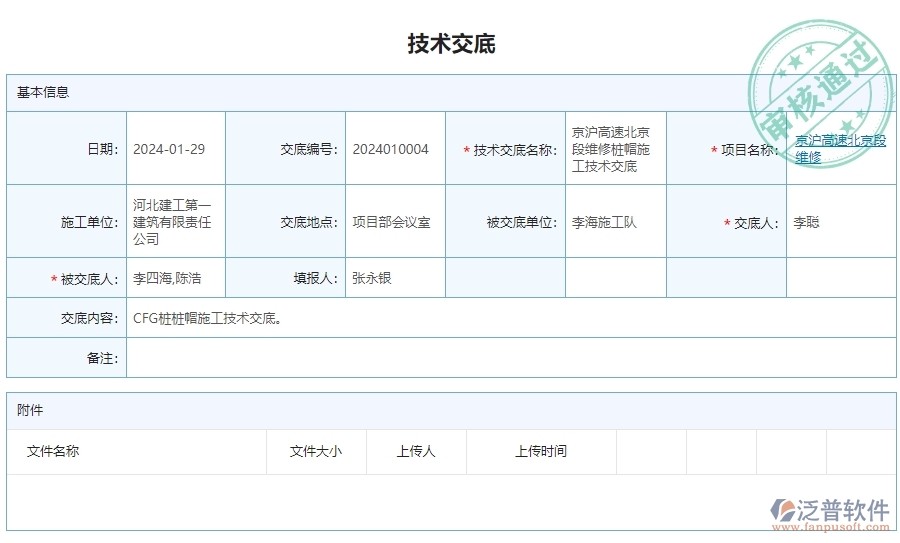 二、泛普軟件-公路工程系統(tǒng)中技術(shù)交底管理的優(yōu)勢(shì)