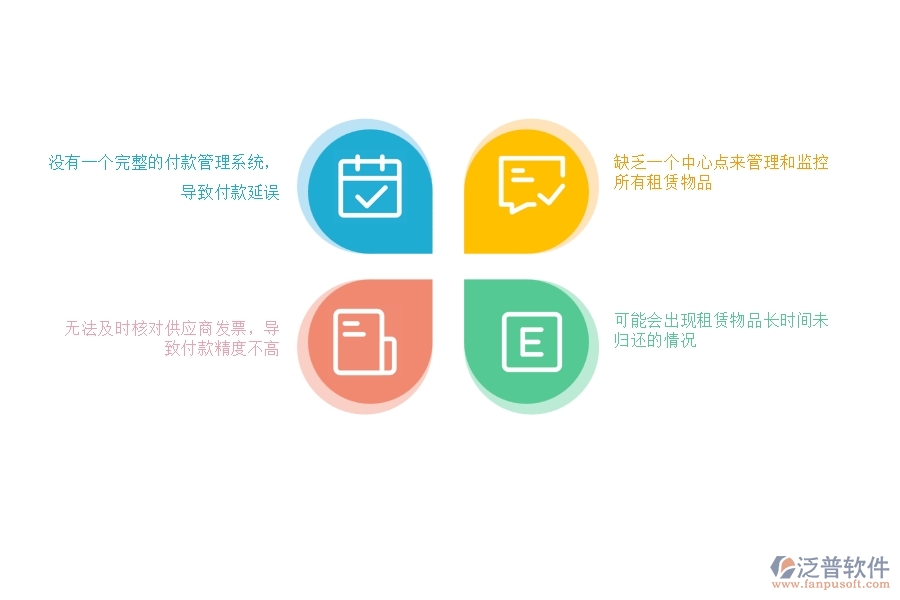 一、沒(méi)有使用泛普軟件-園林工程系統(tǒng)前，企業(yè)在租賃付款管理時(shí)遇到的問(wèn)題