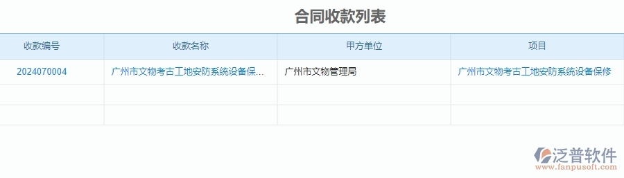 二、泛普軟件-安防工程項(xiàng)目管理系統(tǒng)在收款管理中的作用
