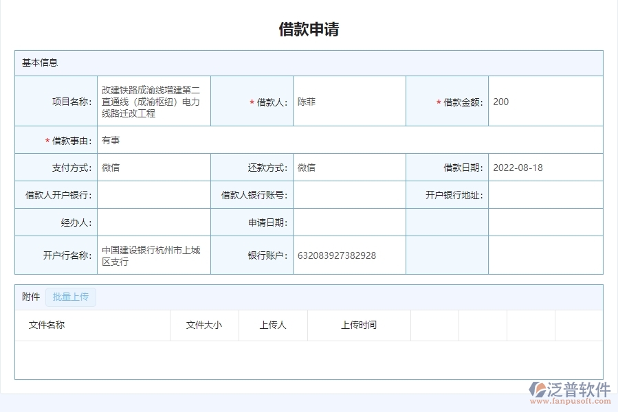 四、泛普軟件-安防工程管理系統(tǒng)在借款申請(qǐng)列表中的應(yīng)用場(chǎng)景