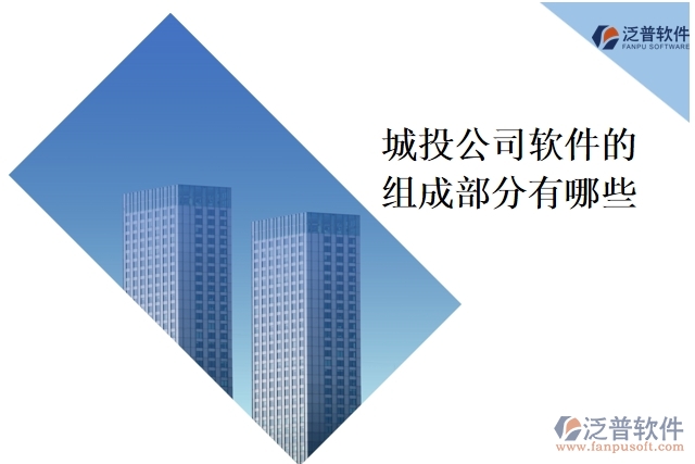 城投公司軟件的組成部分有哪些