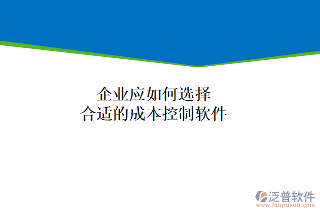 企業(yè)應如何選擇合適的成本控制軟件