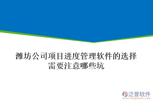 濰坊公司項目進度管理軟件的選擇需要注意哪些坑