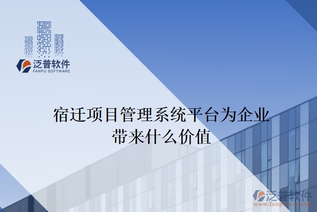 宿遷項(xiàng)目管理系統(tǒng)平臺能為企業(yè)帶來什么價值