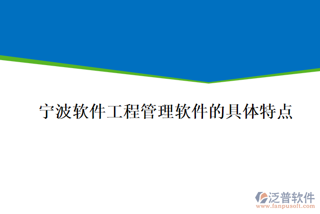 寧波軟件工程管理軟件的具體特點(diǎn)