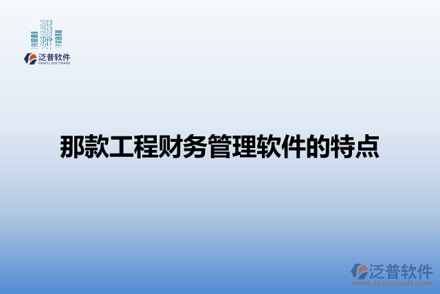 那款工程財(cái)務(wù)管理軟件的特點(diǎn)