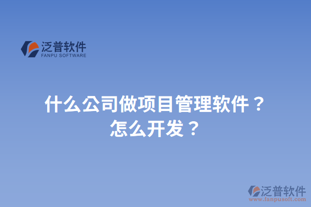 什么公司做項(xiàng)目管理軟件？怎么開發(fā)？