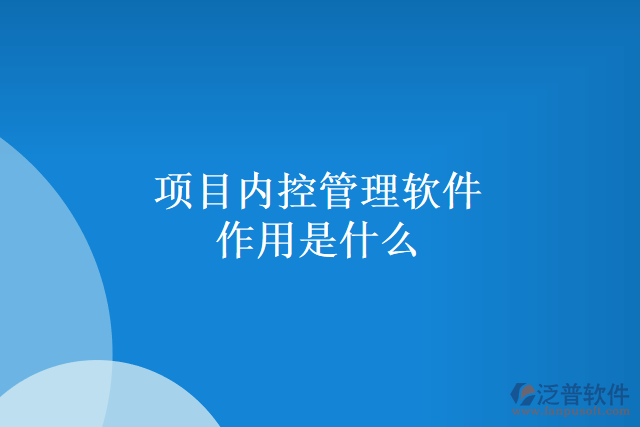 項(xiàng)目?jī)?nèi)控管理軟件作用是什么