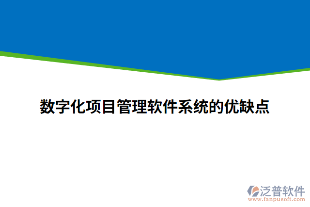 數字化項目管理軟件系統(tǒng)的優(yōu)缺點