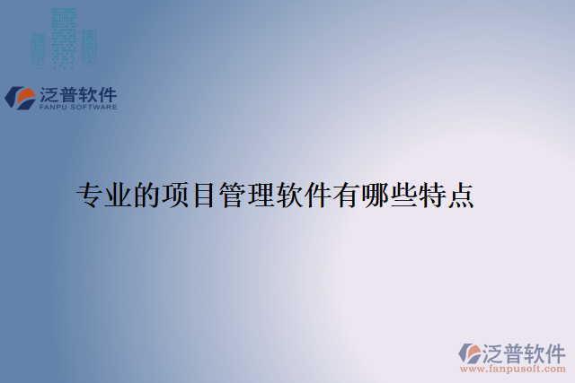 專業(yè)的項(xiàng)目管理軟件有哪些特點(diǎn)