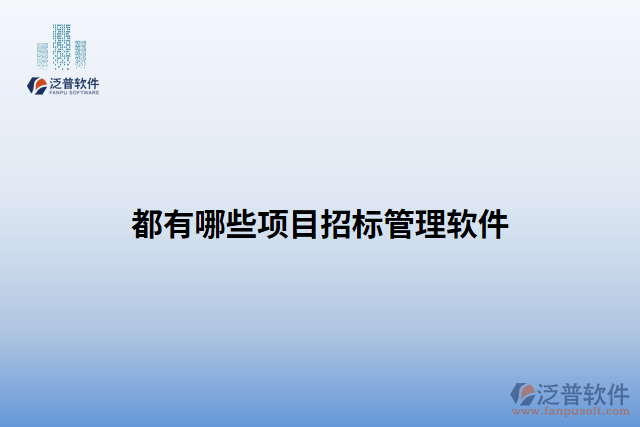 都有哪些項目招標(biāo)管理軟件