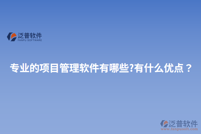 專業(yè)的項(xiàng)目管理軟件有哪些?有什么優(yōu)點(diǎn)？