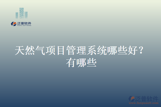 天然氣項(xiàng)目管理系統(tǒng)哪些好？有哪些