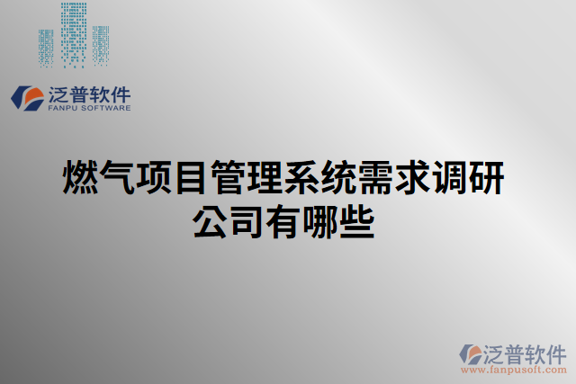 燃氣項目管理系統(tǒng)需求調研公司有哪些