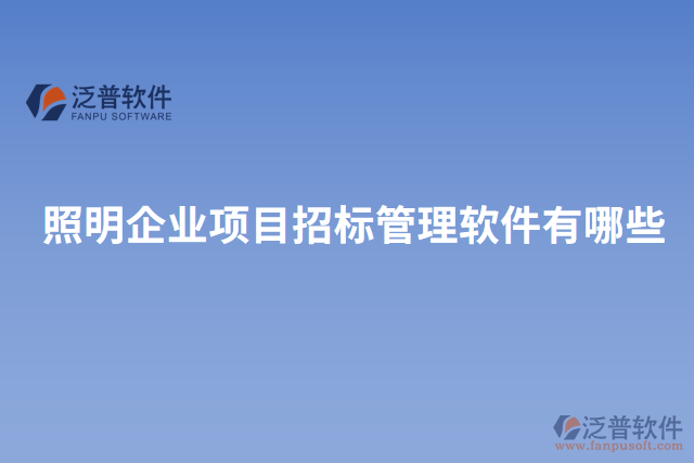 照明企業(yè)項(xiàng)目招標(biāo)管理軟件有哪些