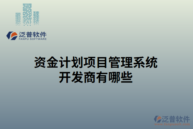 資金計(jì)劃項(xiàng)目管理系統(tǒng)開(kāi)發(fā)商有哪些