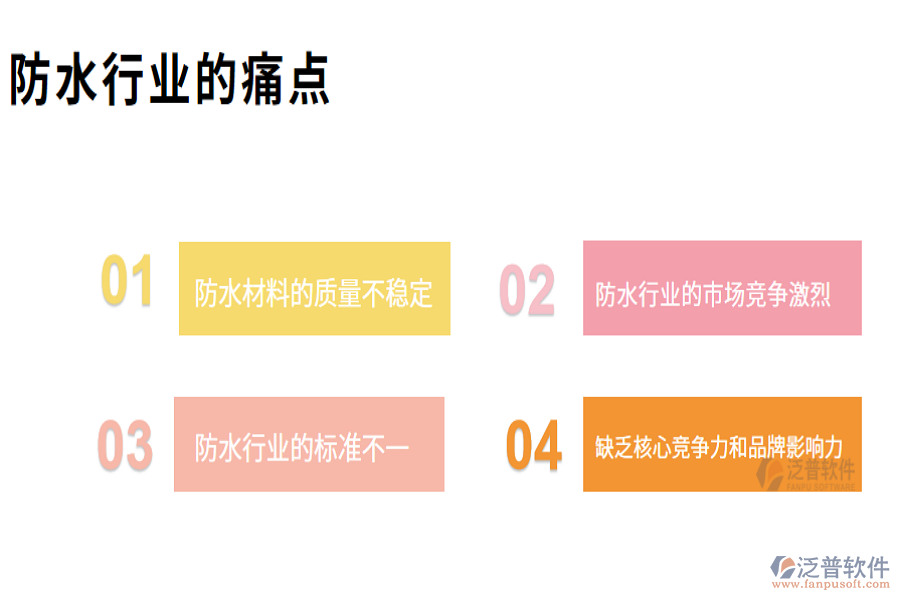防水行業(yè)現(xiàn)狀及痛點、競爭情況