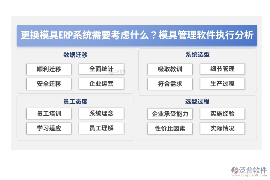 更換模具ERP系統(tǒng)需要考慮什么？模具管理軟件執(zhí)行分析
