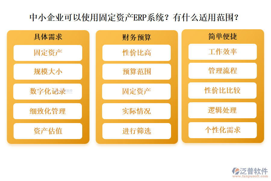 中小企業(yè)可以使用固定資產(chǎn)ERP系統(tǒng)？有什么適用范圍？