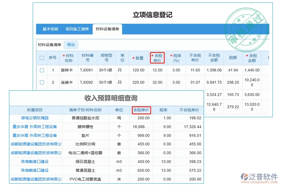 智能工程預(yù)算軟件：一鍵解鎖含稅單價(jià)編制奧秘，助力收入預(yù)算明細(xì)精準(zhǔn)查詢
