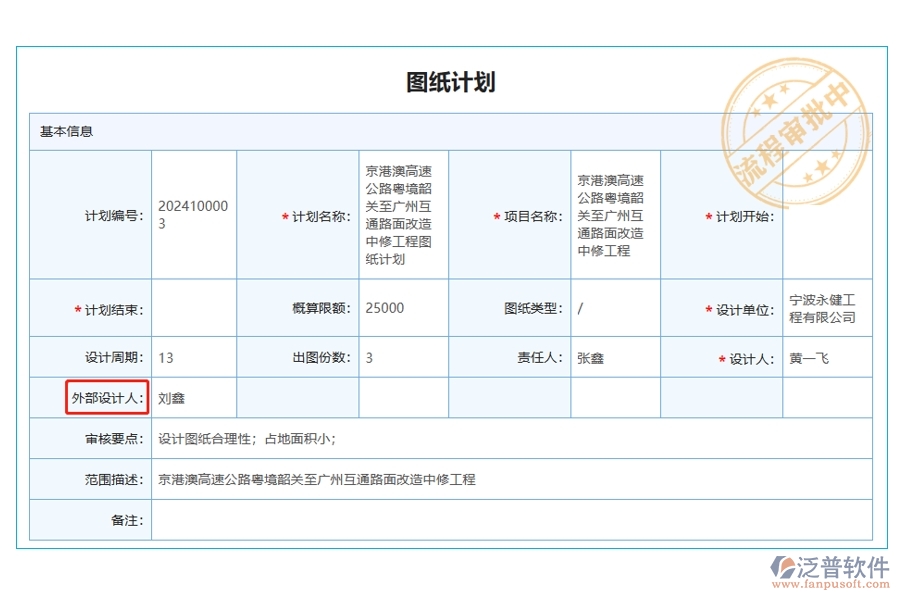 揭秘施工企業(yè)工程<a href=http://www.newsbd7.com/xm/ target=_blank class=infotextkey>項(xiàng)目管理軟件</a>圖紙計(jì)劃中外部設(shè)計(jì)人字段的編制之道