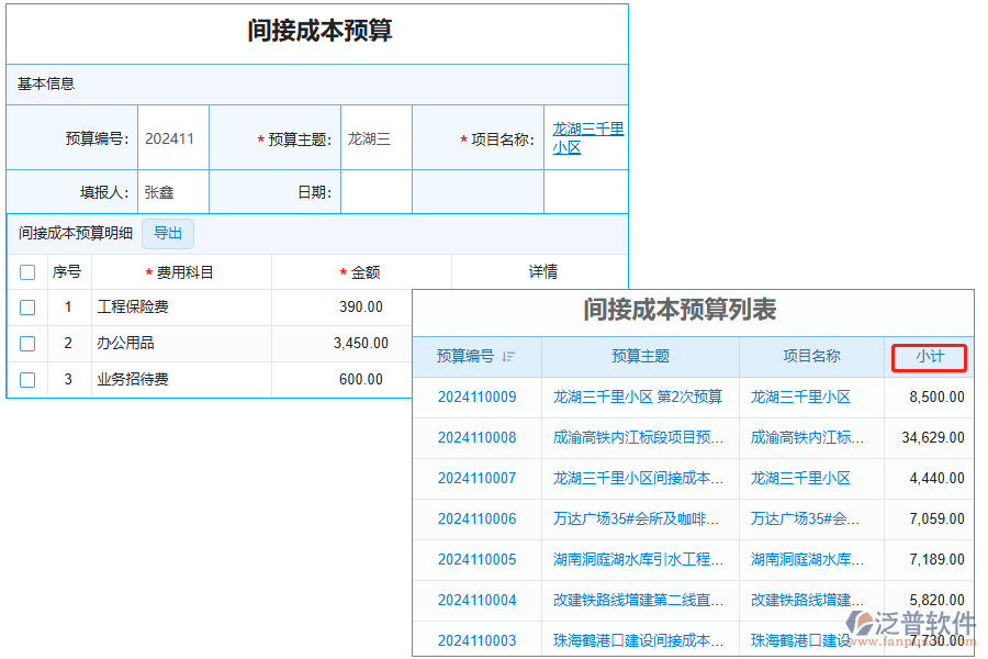 小計