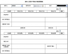 XXXX企業(yè)下業(yè)務(wù)人員填寫的表單模板格式