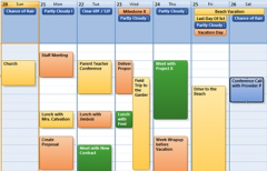 免費(fèi)的日程管理軟件，可以顯示桌面背景的那種？