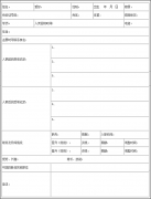 美容院?jiǎn)T工檔案表2